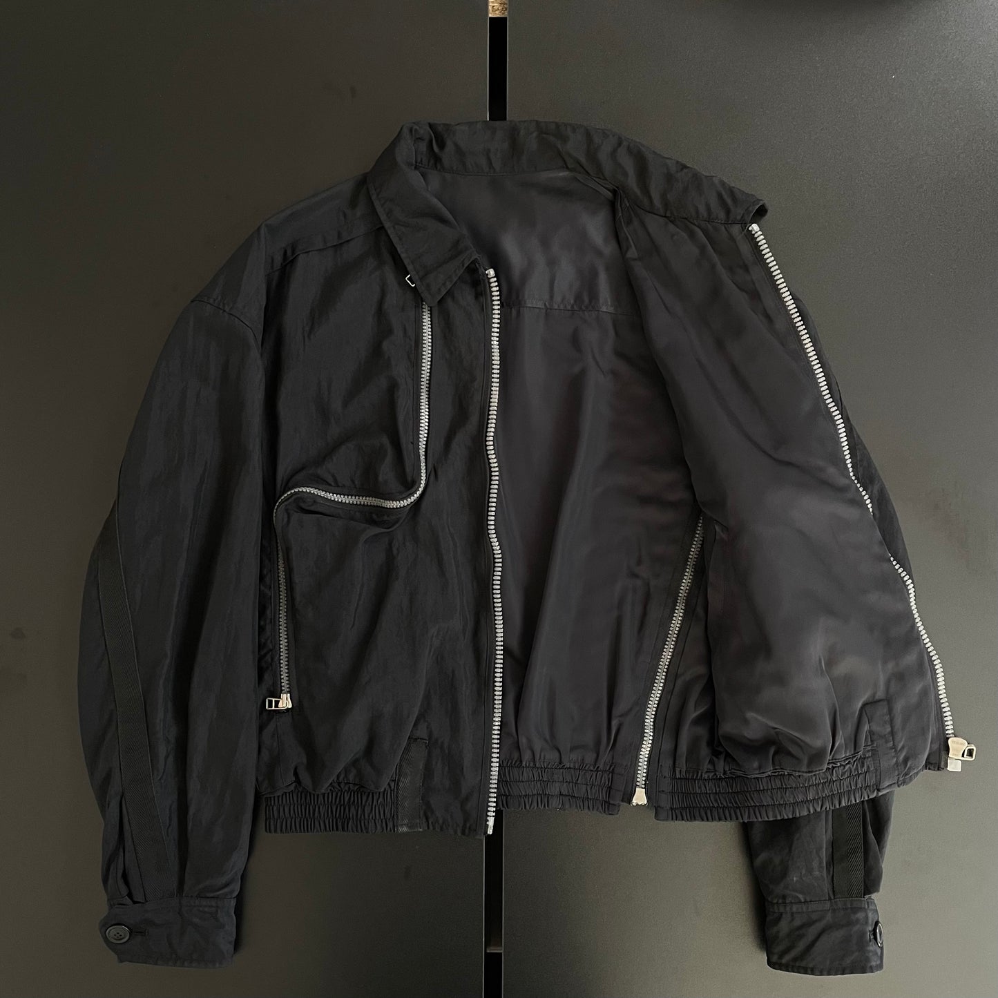 1993ss issey miyake lengthy two-way zippers reversible short  blouson L