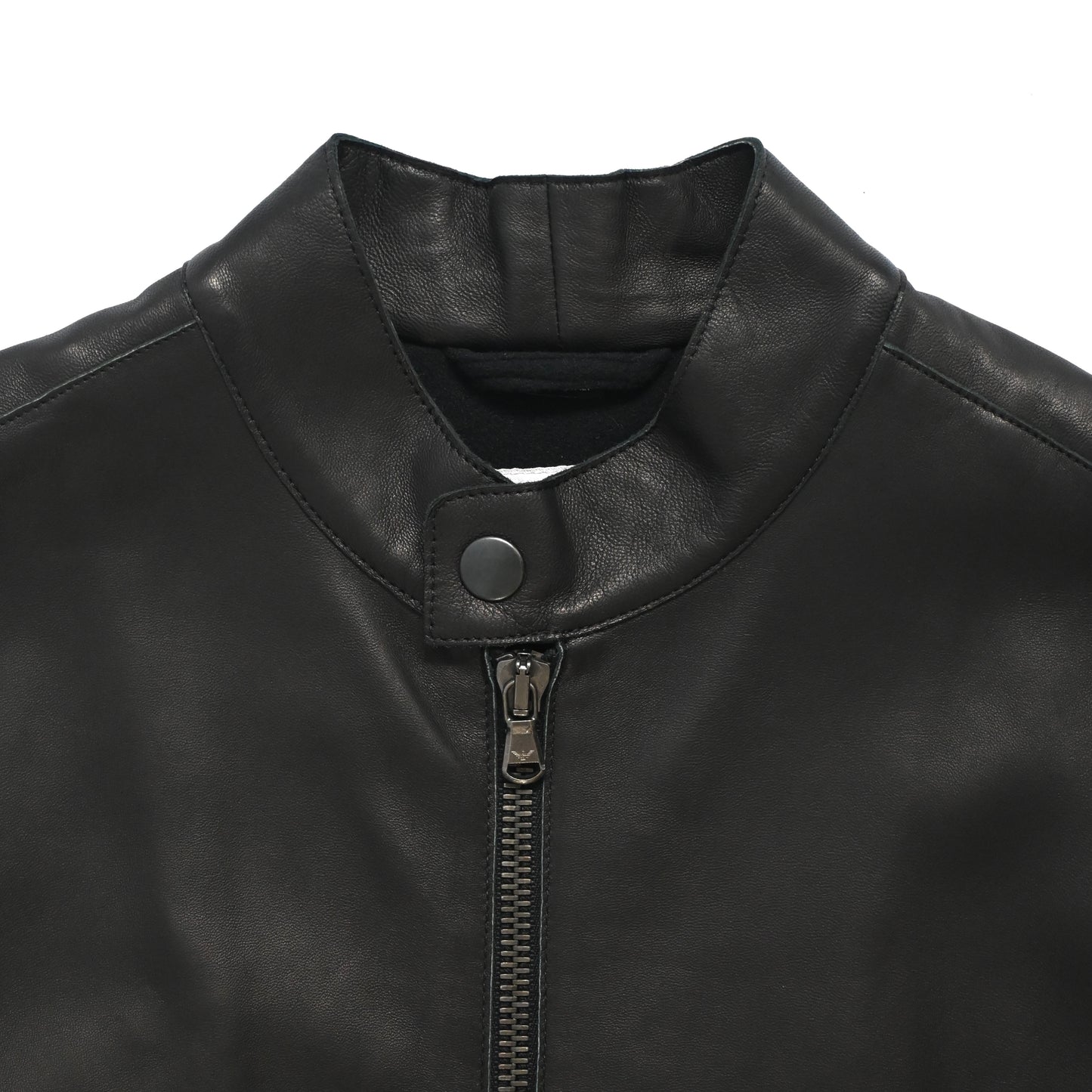 1999aw emporio armani lamb leather biker jacket 46