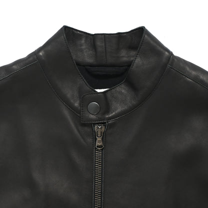 1999aw emporio armani lamb leather biker jacket 46