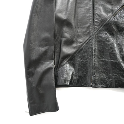 2000s versace pelle leather docking blouson jacket 50