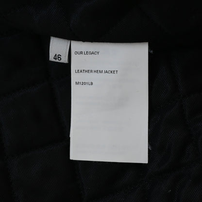 2023aw our legacy black leather hum jacket 46