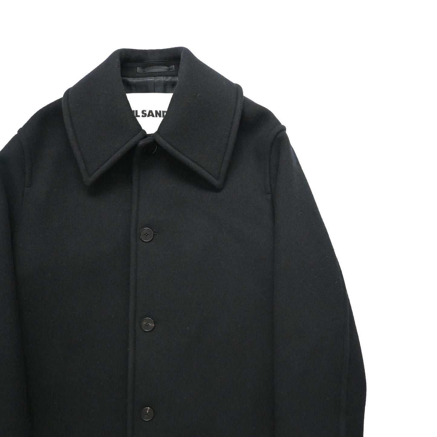 2021aw jil sander single breasted wool balmacaan coat 46