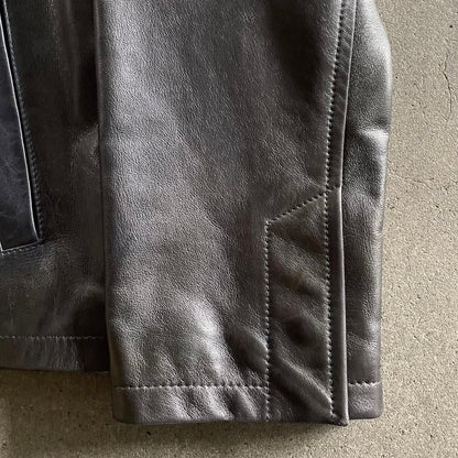 1999aw prada black leather jacket 54