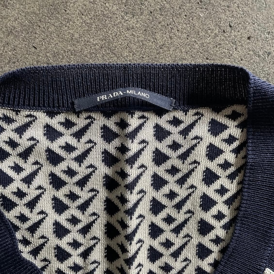 2015ss prada geometric knit 48