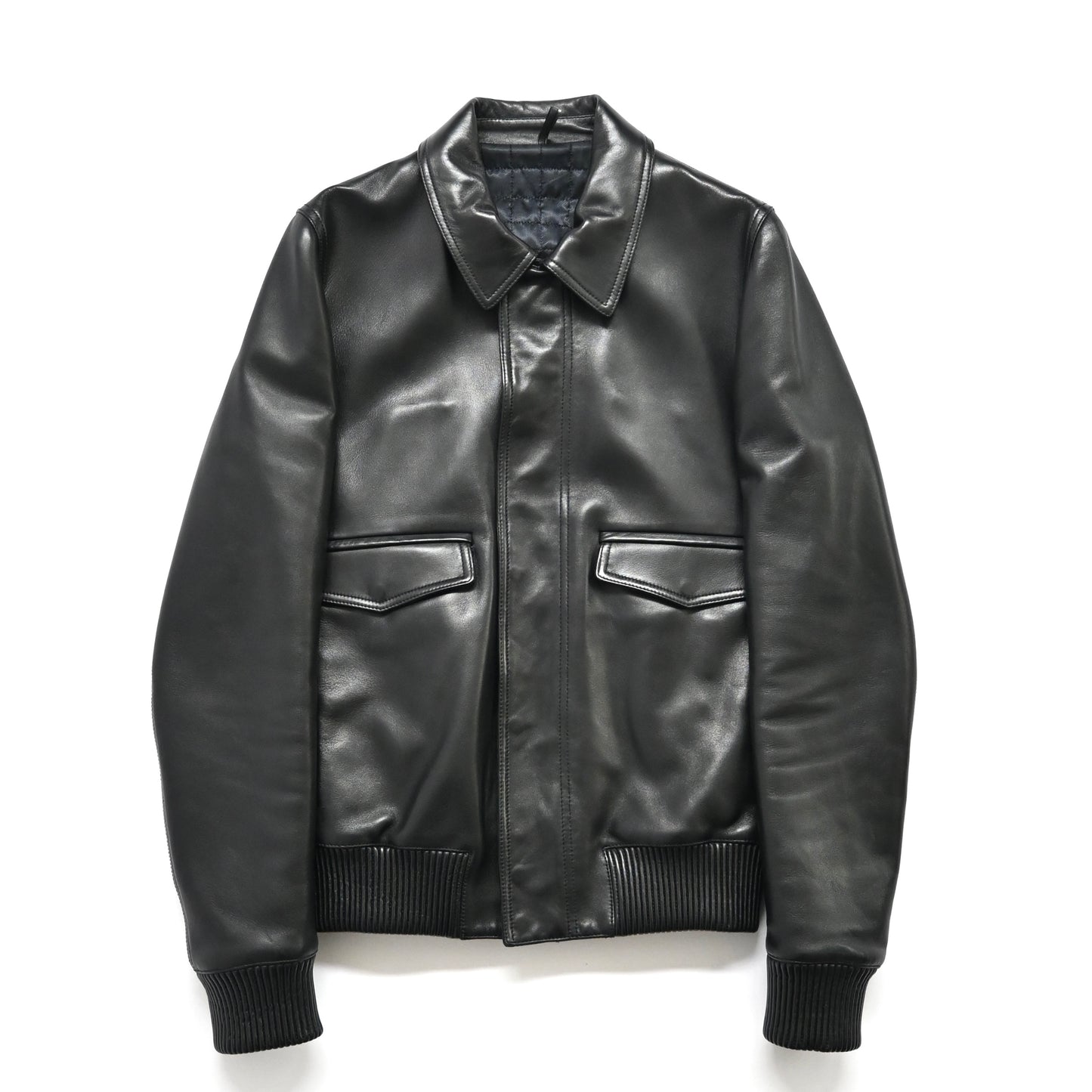 2008aw dior homme A-2 lamb leather jacket 44 by kris van assche