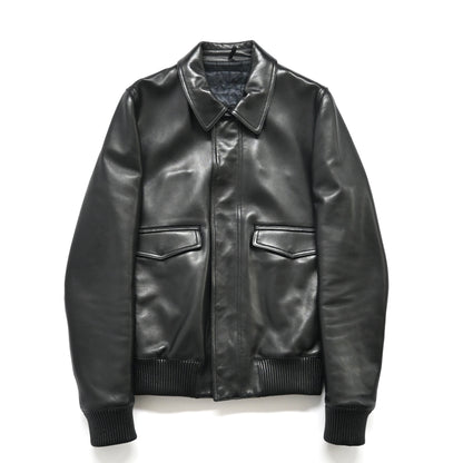 2008aw dior homme A-2 lamb leather jacket 44 by kris van assche