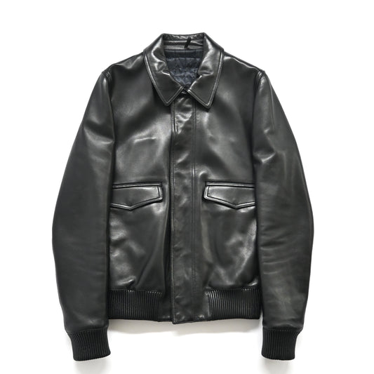 2008aw dior homme A-2 lamb leather jacket 44 by kris van assche
