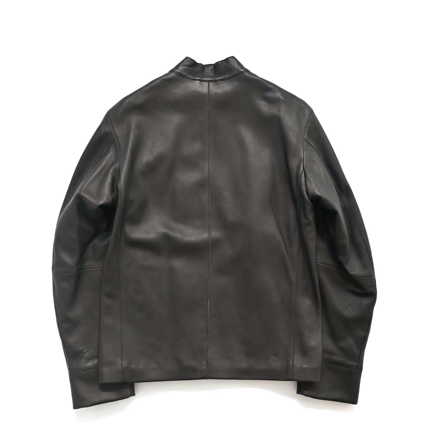 1999aw emporio armani lamb leather biker jacket 46