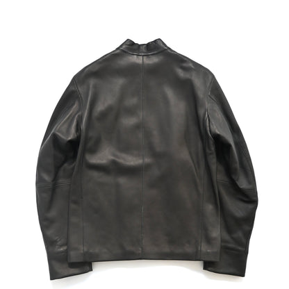 1999aw emporio armani lamb leather biker jacket 46