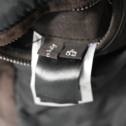 2000s ermenegildo zegna leather docking suede jacket 52