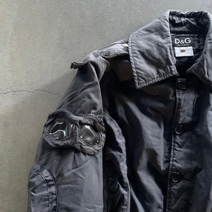 2003aw dolce&gabbana military
parachute goggle bomber jacket XL