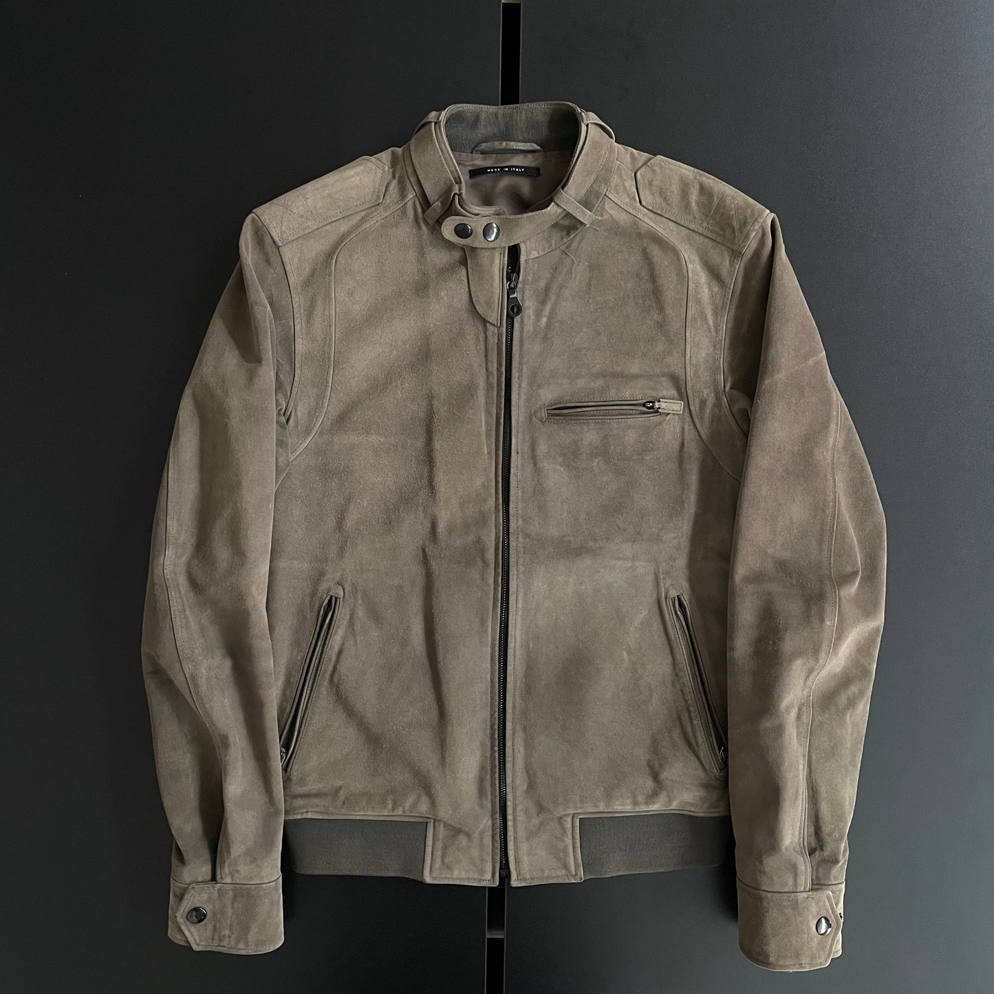 2000s gucci cowsuede riders jacket 46 by Tom ford