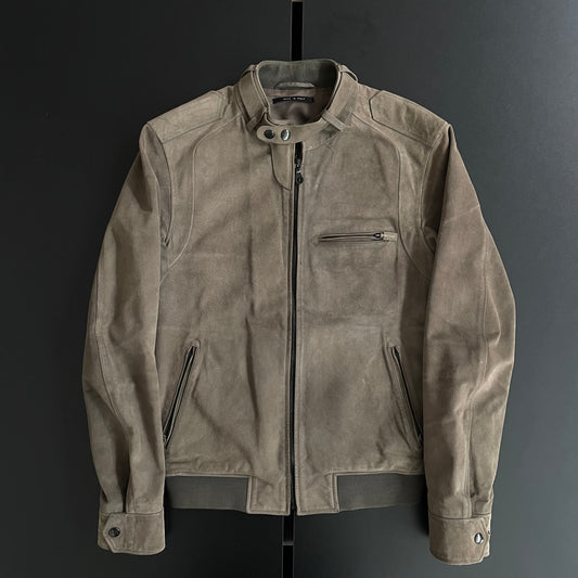 2000s gucci cowsuede riders jacket 46 by Tom ford