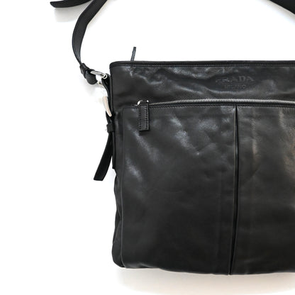 1990s prada cow leather shoulder bag