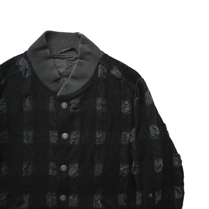 2006ss john galliano check pattern wool ma-1 jacket 48