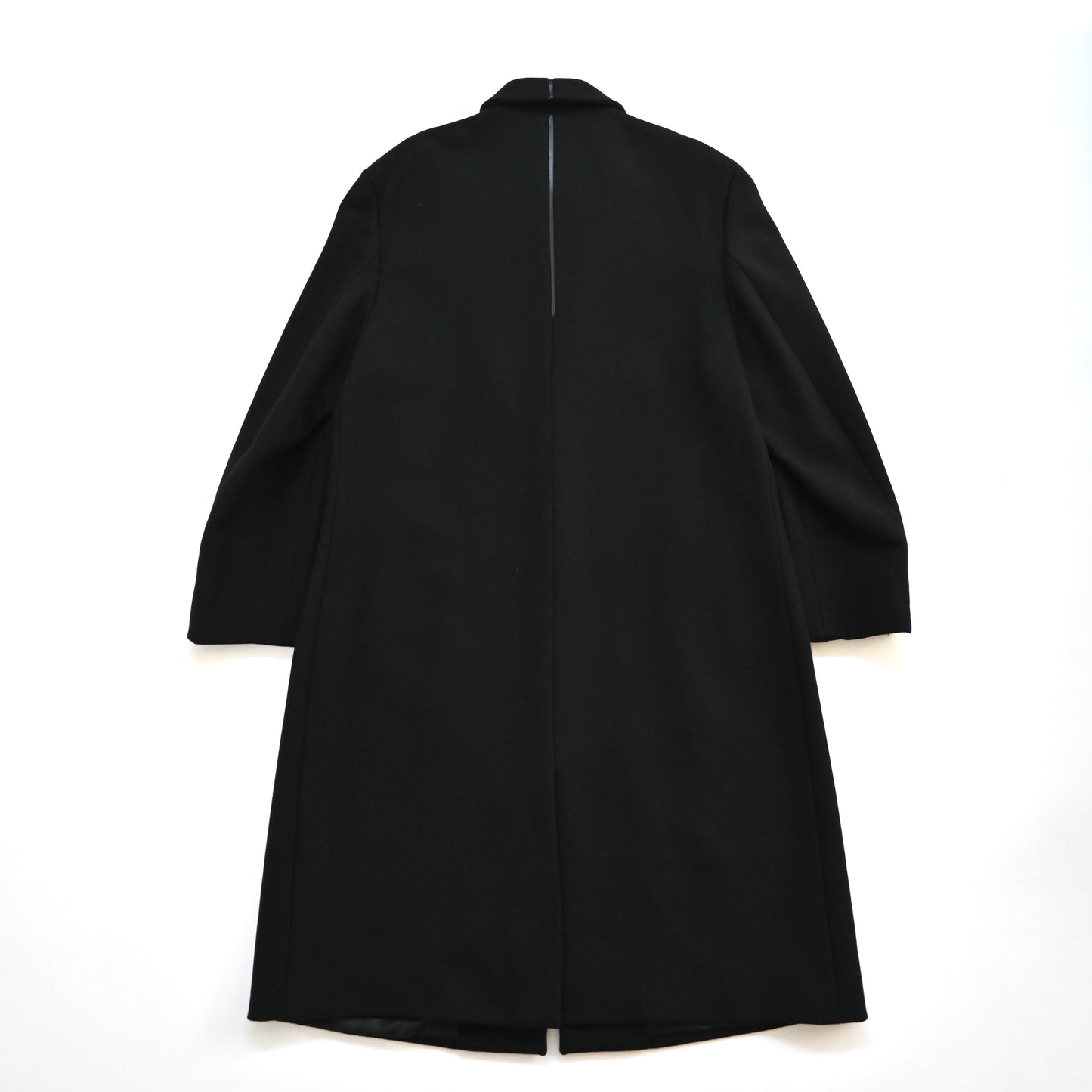 1990s versace wool  leather piping coat 52