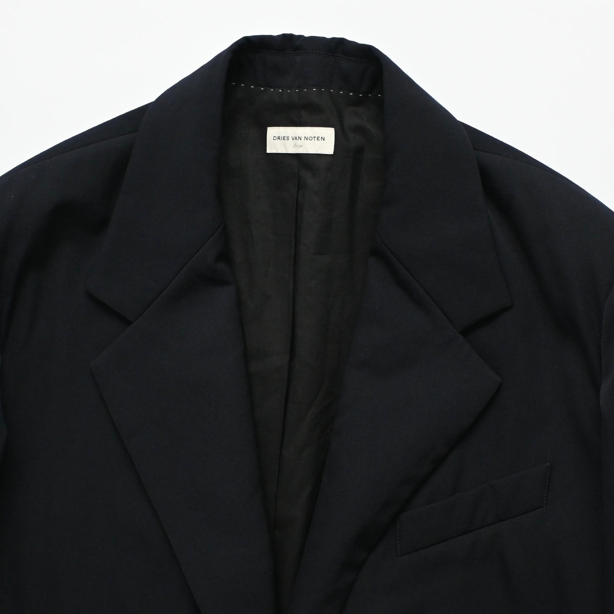 2024aw dries van noten navy wool coat L
