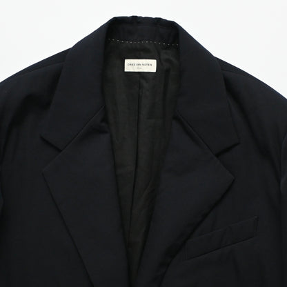 2024aw dries van noten navy wool coat L