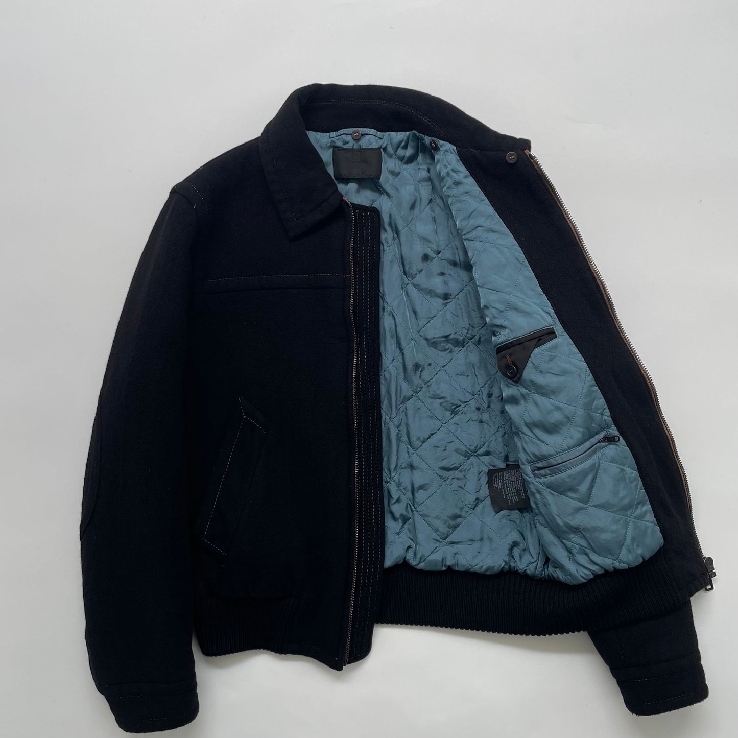 2017aw prada boa docking wool blouson 48