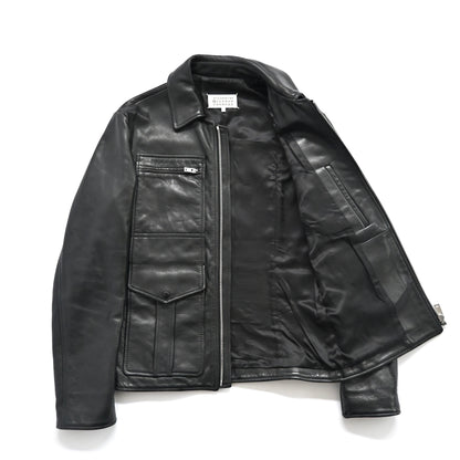 2015aw martin margiela riders cow leather jacket 52