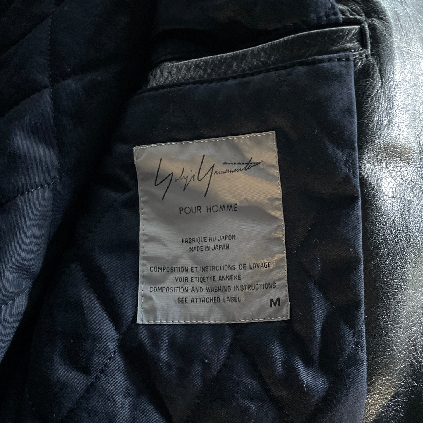 1991aw yohji yamamoto 6.1 the men Go yohji Go pin-a2 leather jacket M