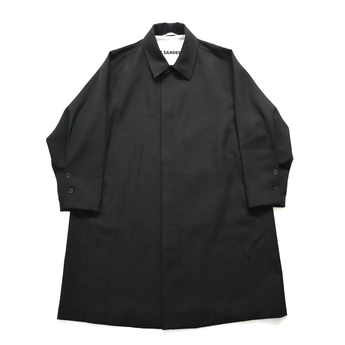 2020aw jil sander wool gabardine ink painting coat 46