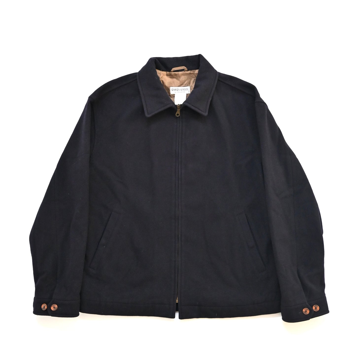 1990s giorgio armani wool blouson jacket 50