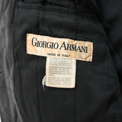 1991aw giorgio armani leather bomber jacket M