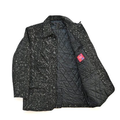 1980s arrston volaju tweed wool double button jacket M
