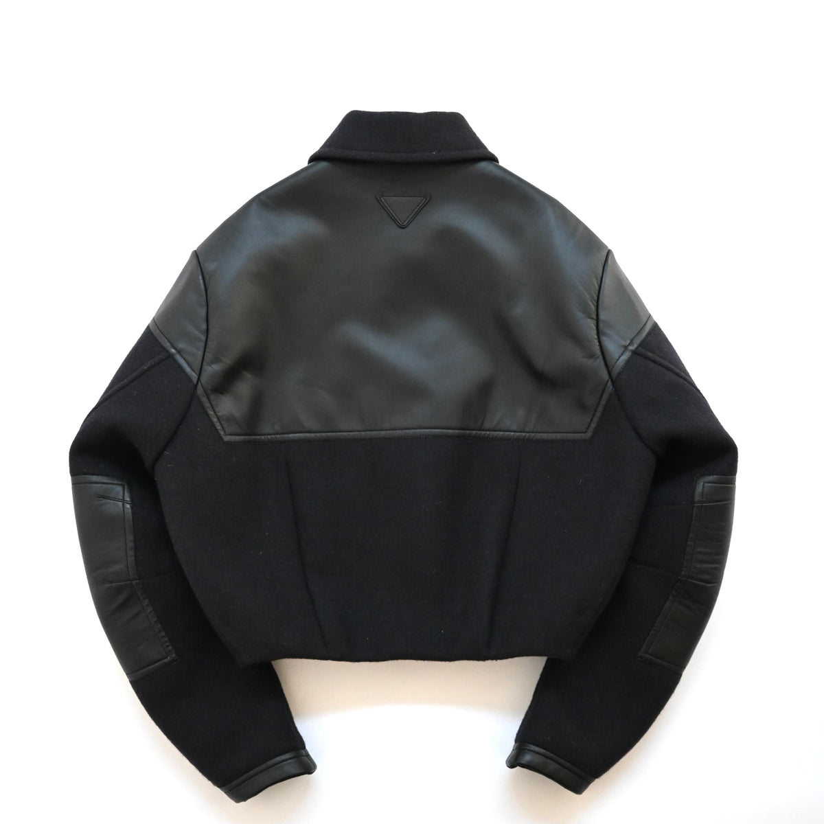 2023aw prada cropped wool blend down jacket M