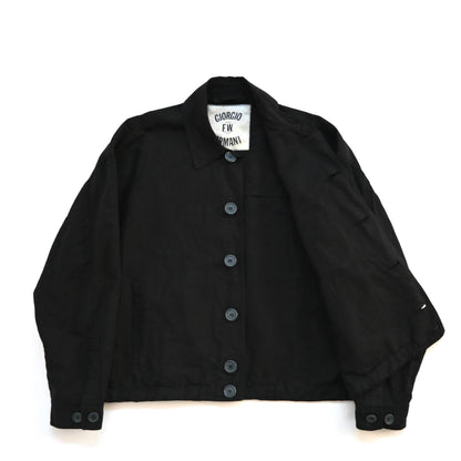 1987ss giorgio armani linen blouson jacket 48
