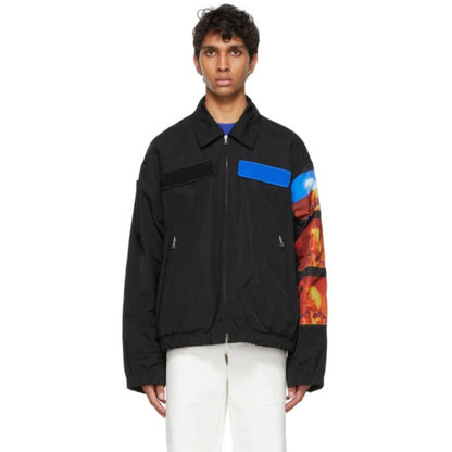 2021ss dries van noten x Len Lye nylon blouson XL