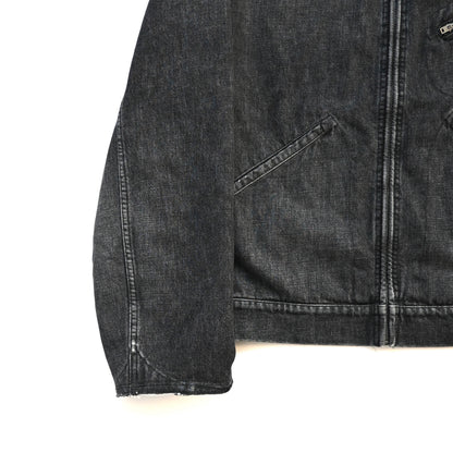 2025ss martin margiela destroyed collar washed denim jacket 50