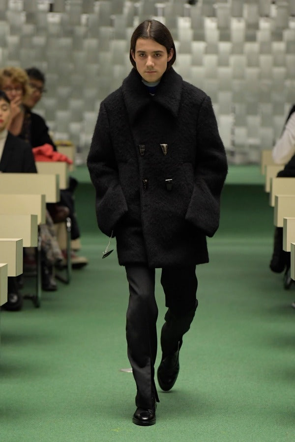 2018aw namacheko shetland wool pea coat M
