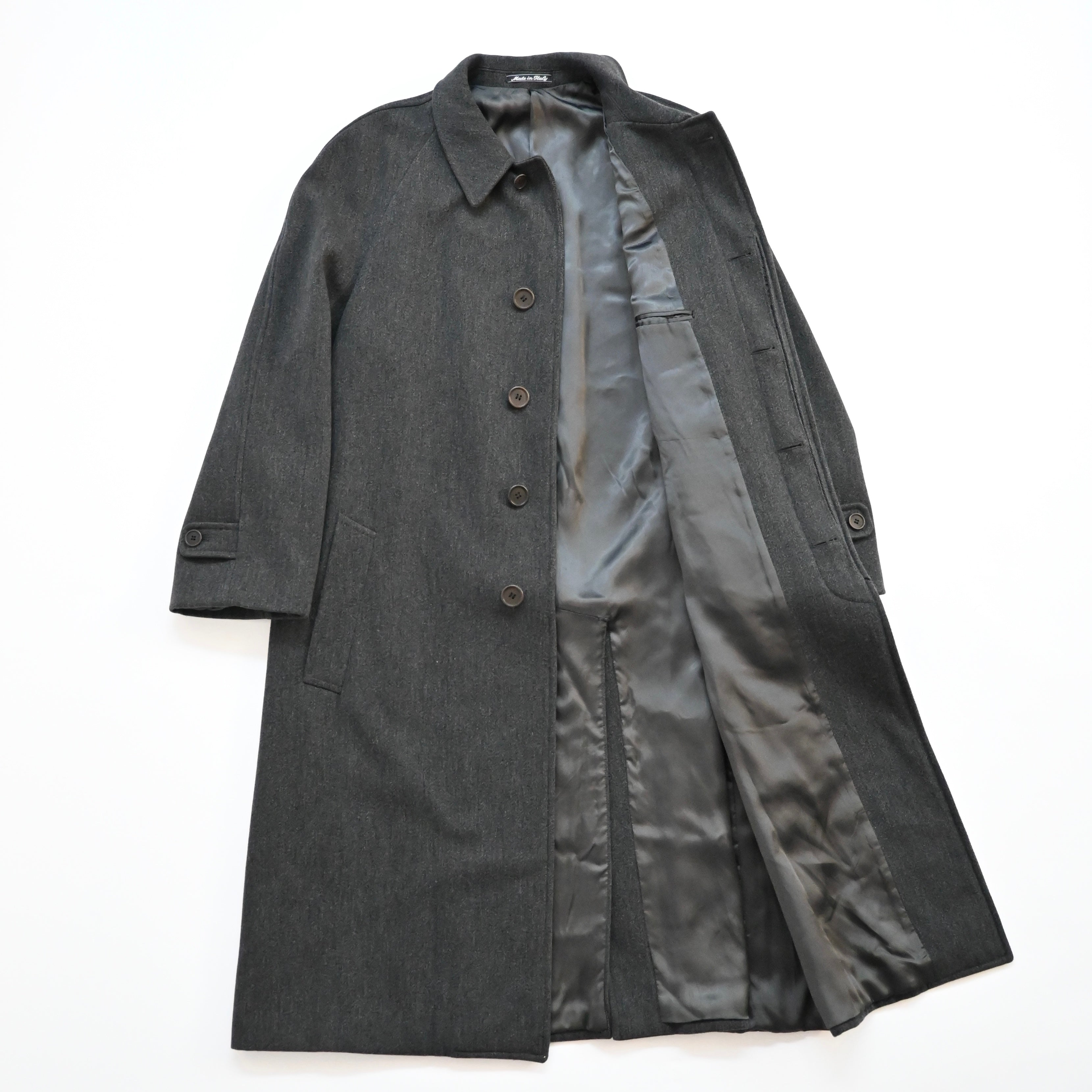 1990s giorgio armani wool long coat 48 – vexed_store