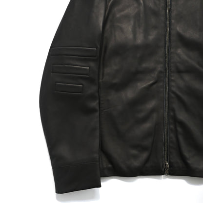 1999aw emporio armani lamb leather biker jacket 46
