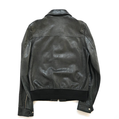 2006ss undercover but beautiful crushed leather jacket 2