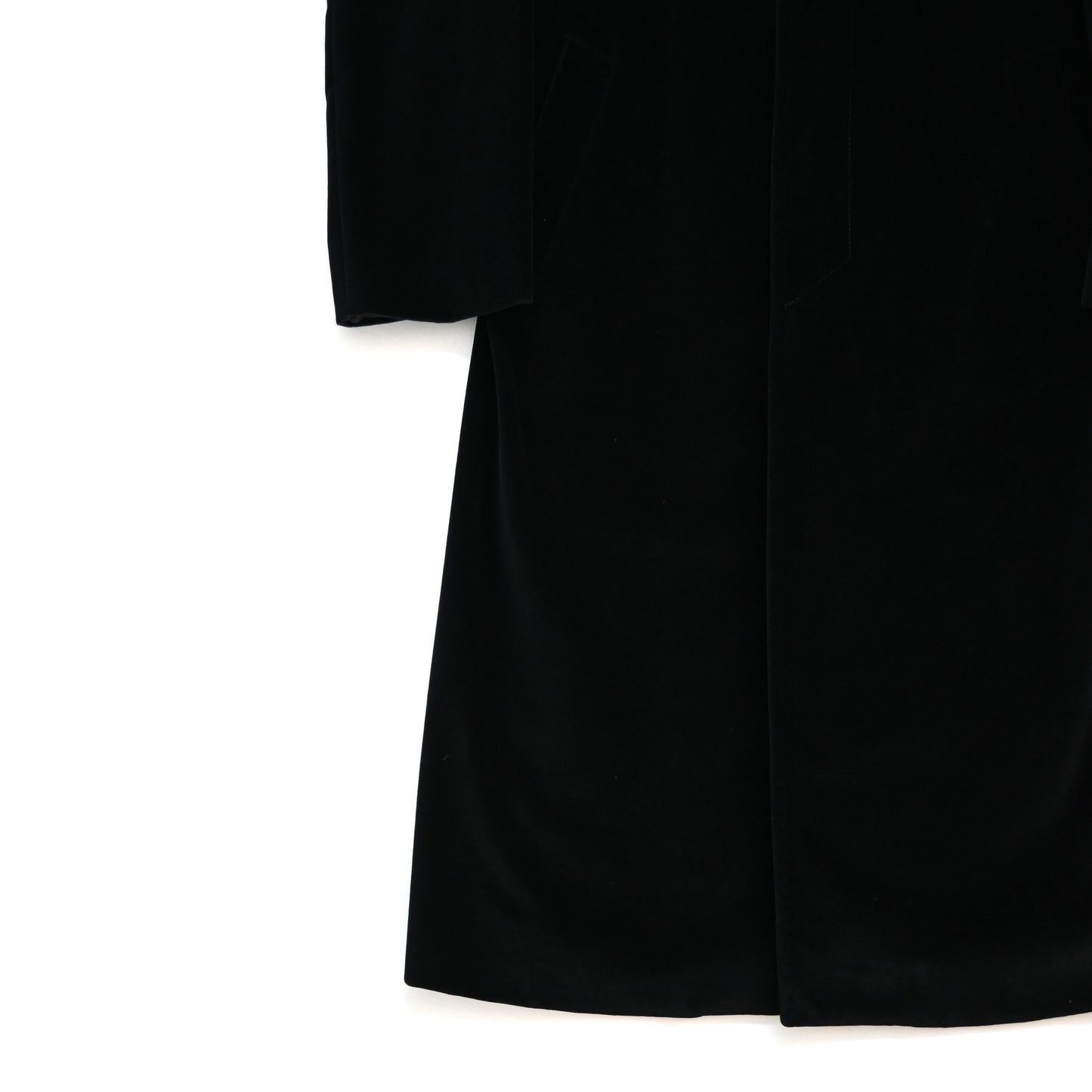 1990s gianfranco ferre velour long coat 48