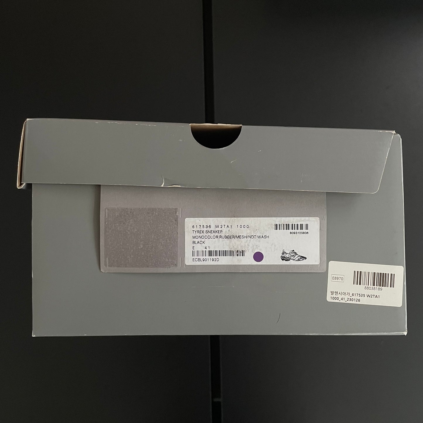 2020ss balenciaga tyrex low sneaker 41