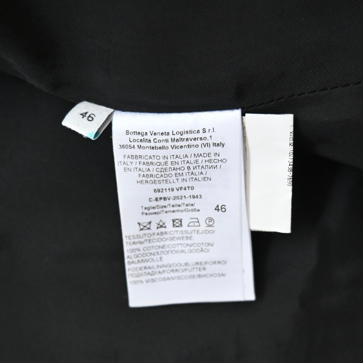 2022ss bottega veneta heavy weight cotton twill jacket 46