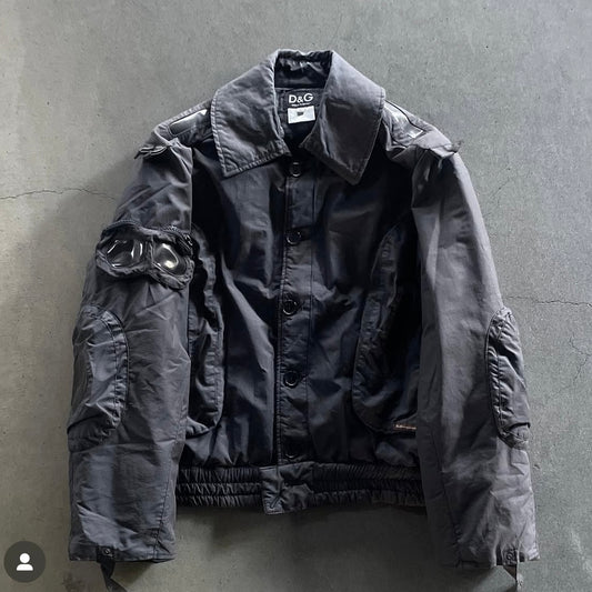 2003aw dolce&gabbana military
parachute goggle bomber jacket XL