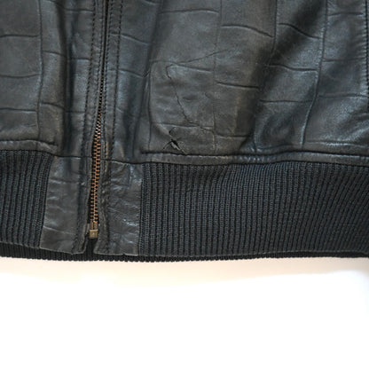 1990s giorgio armani gemuine leather ma-1 jacket 52