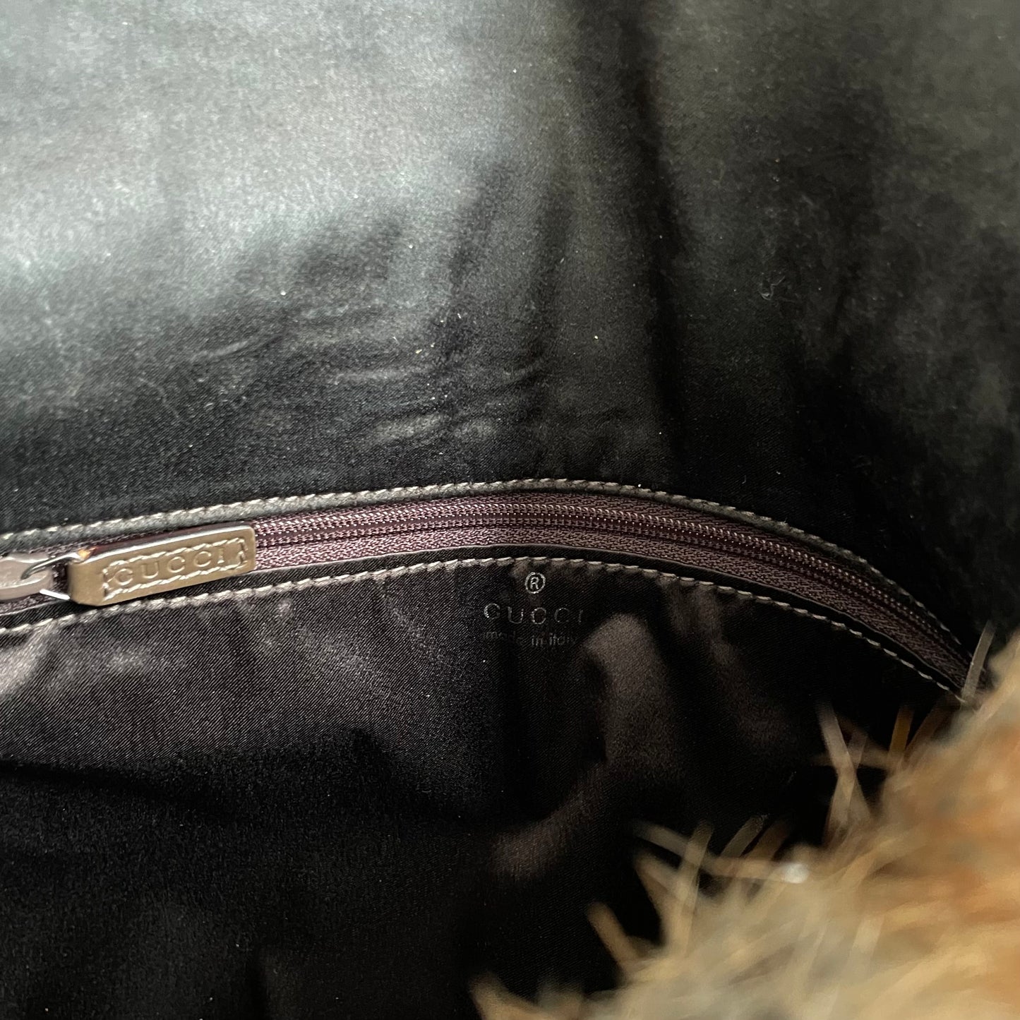 1996ss gucci fur handbag by Tom ford