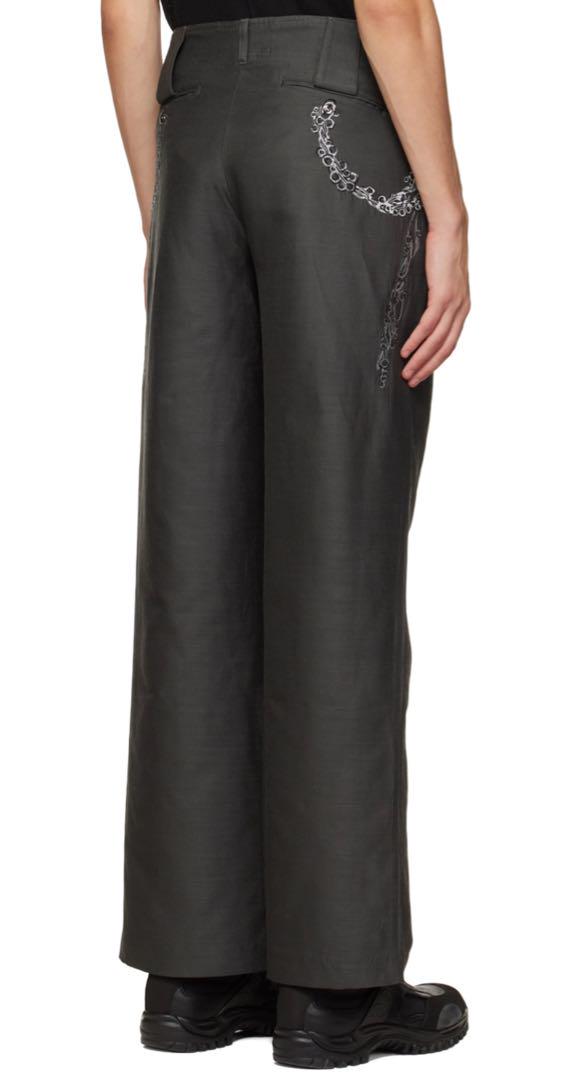 2022aw kiko kostadinov gray pune trousers 46