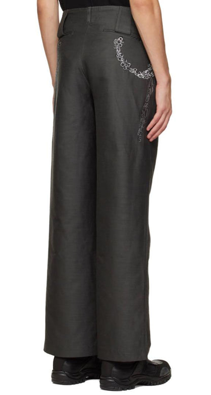 2022aw kiko kostadinov gray pune trousers 46
