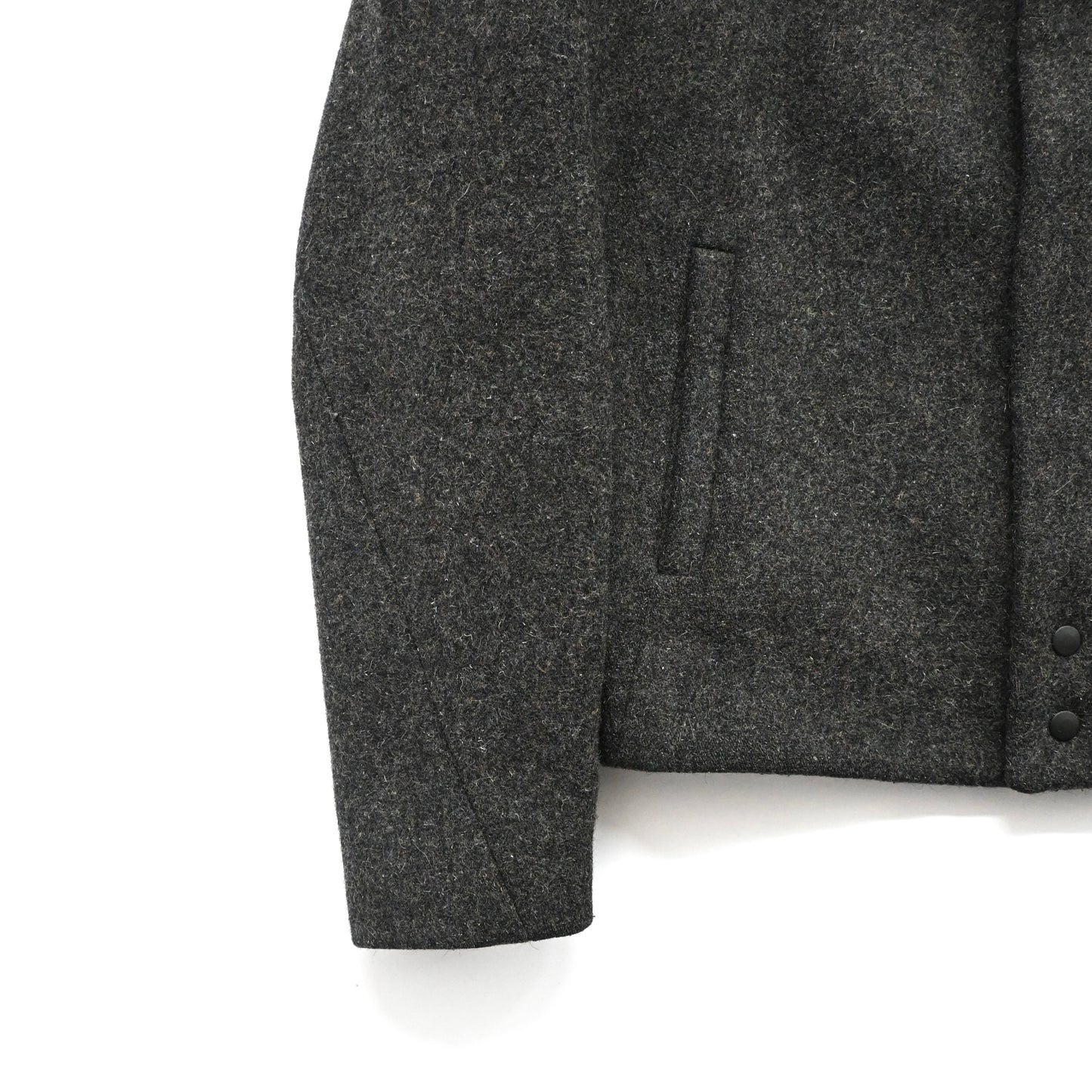 2009aw balenciaga leather docking wool ma-1 jacket 48