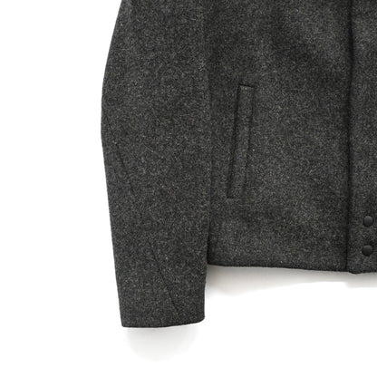 2009aw balenciaga leather docking wool ma-1 jacket 48