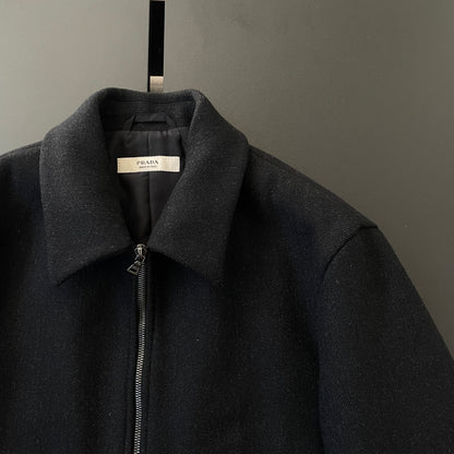 2001aw prada virgin wool blouson M