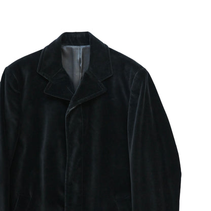 1990s gianfranco ferre velour long coat 48