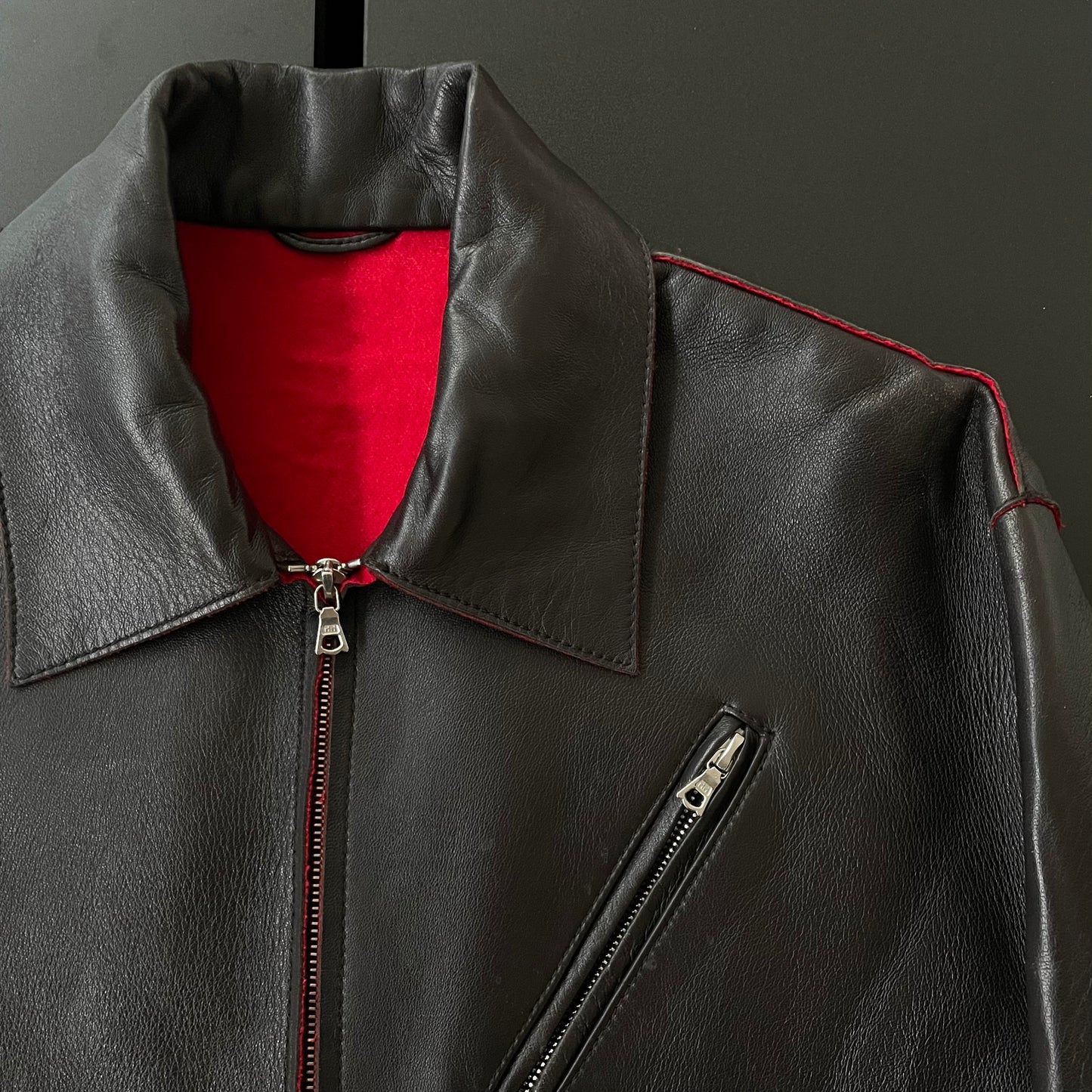 2000s paul smith cow leather  jacket S